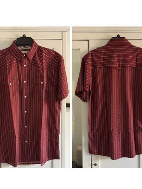 Poncho The Farmer Short Sleeve Snap Shirt Men's Size Small Regular Fit